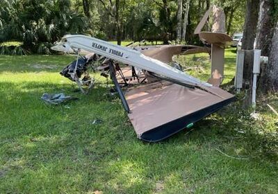 Small plane crashes in Port Orange yard, both occupants survive.