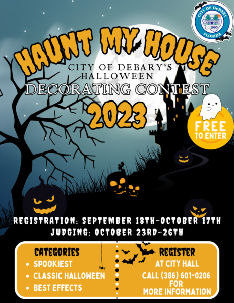 DeBary Halloween 'Haunt my House' decorating contest returns!