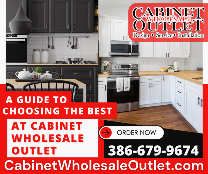 A Guide to Choosing Your Cabinets at Cabinet Wholesale Outlet.