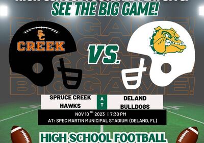 High School Football Game Scores 11/10/2023 - Spruce Creek Hawks vs. DeLand Bulldogs (DeLand, FL)