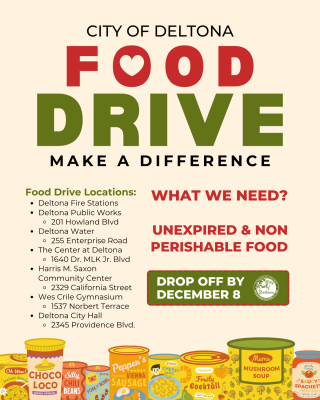 City of Deltona to hold Community Food Drive through December 8