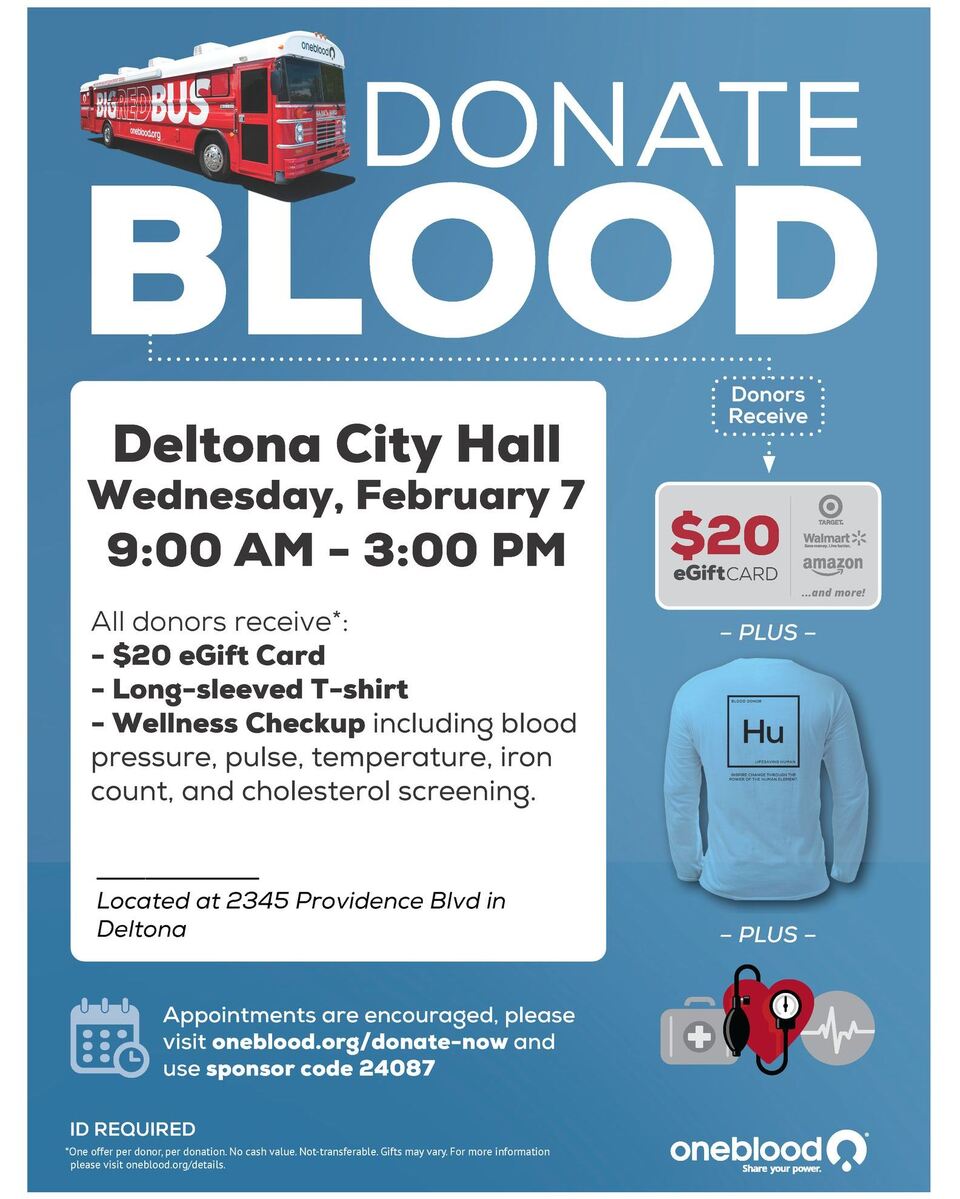Deltona Blood Drive TODAY