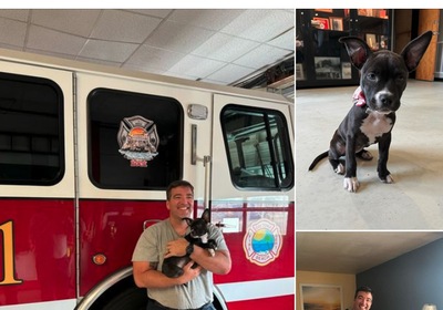 Feel Good Story of the Week - Daytona Fire Fighter Adopts Abandoned Puppy