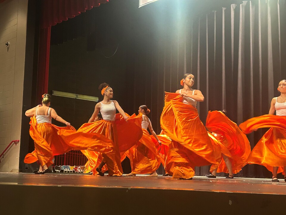 Mambo Dance Group is from University High School, Ms. Linda Lopez Rivera is their teacher.
