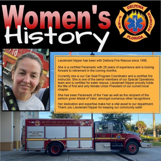 Deltona Fire Rescue Honors Women in March