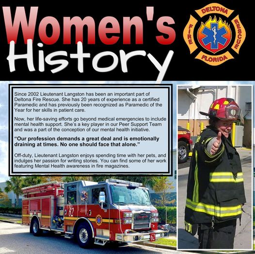 Deltona Fire Rescue Honors Women in March