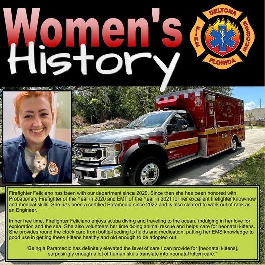 Deltona Fire Rescue Honors Women in March