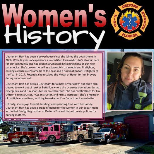 Deltona Fire Rescue Honors Women in March