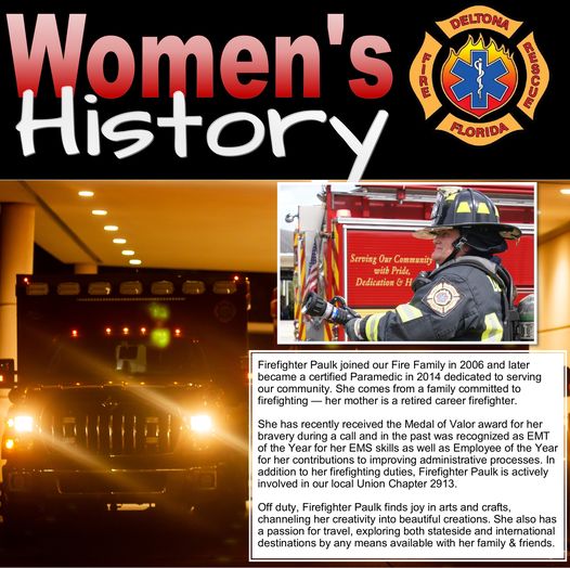 Deltona Fire Rescue Honors Women in March