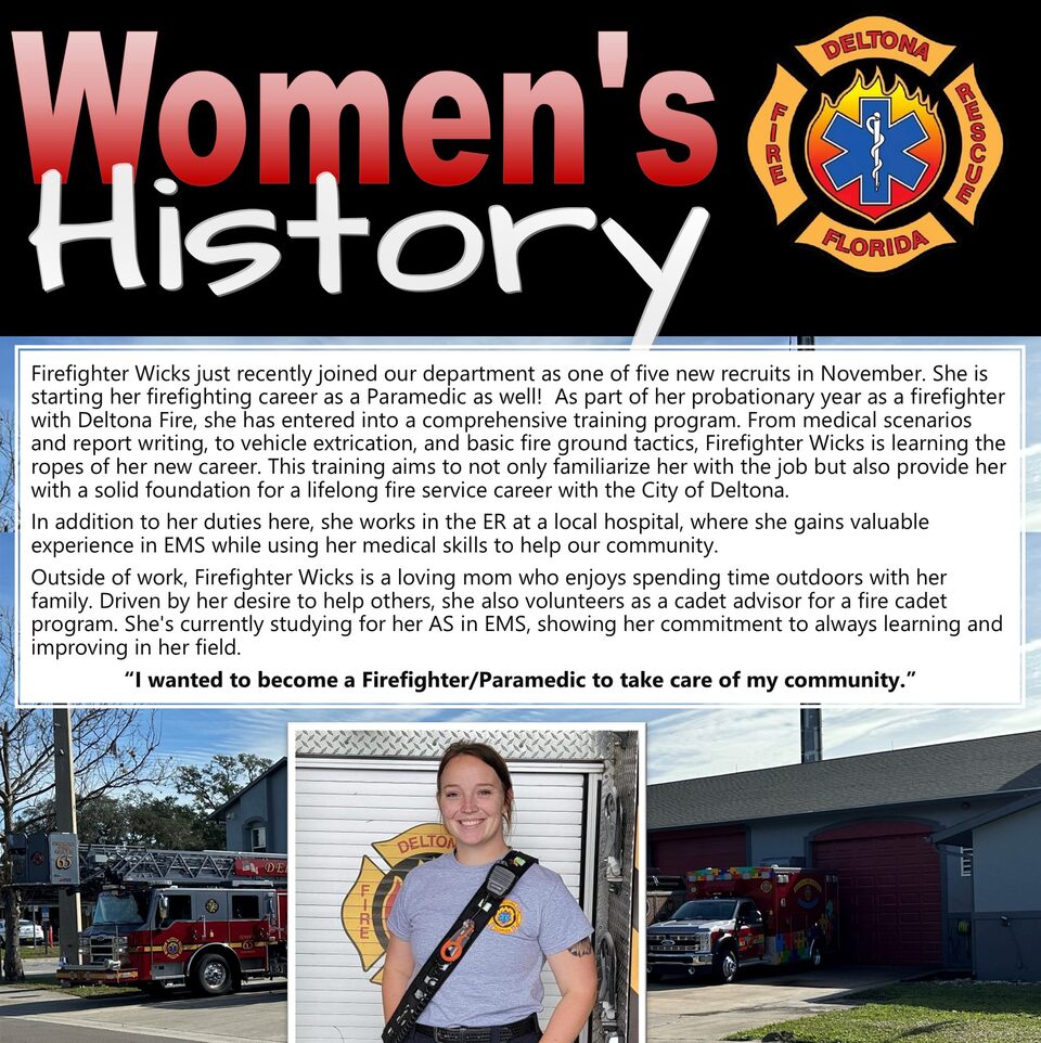 Deltona Fire Rescue Honors Women in March