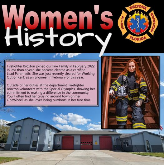 Deltona Fire Rescue Honors Women in March