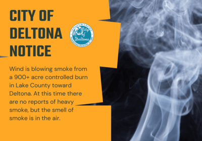 You May Be Smelling Smoke Near Deltona