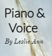Piano And Voice By Leslie Ann